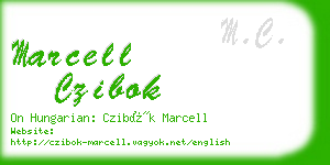 marcell czibok business card